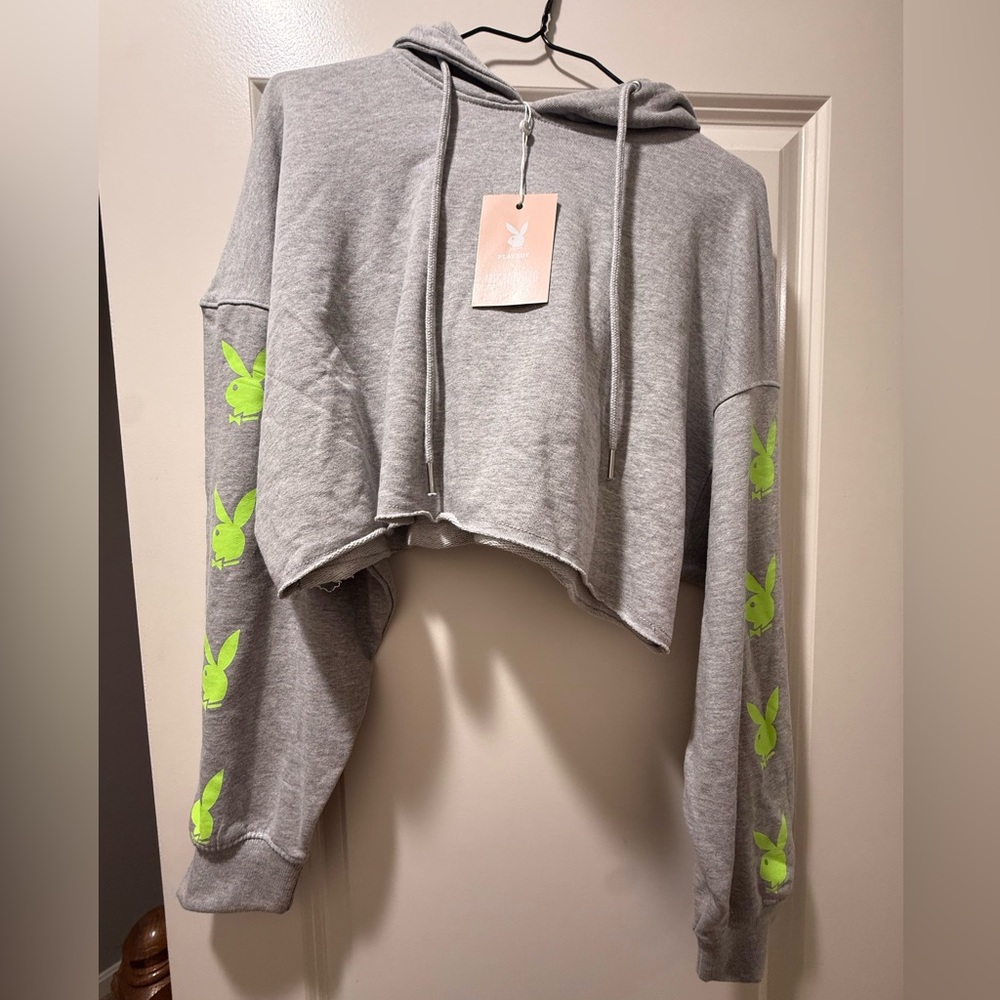 Playboy x Missguided Hoodie cropped